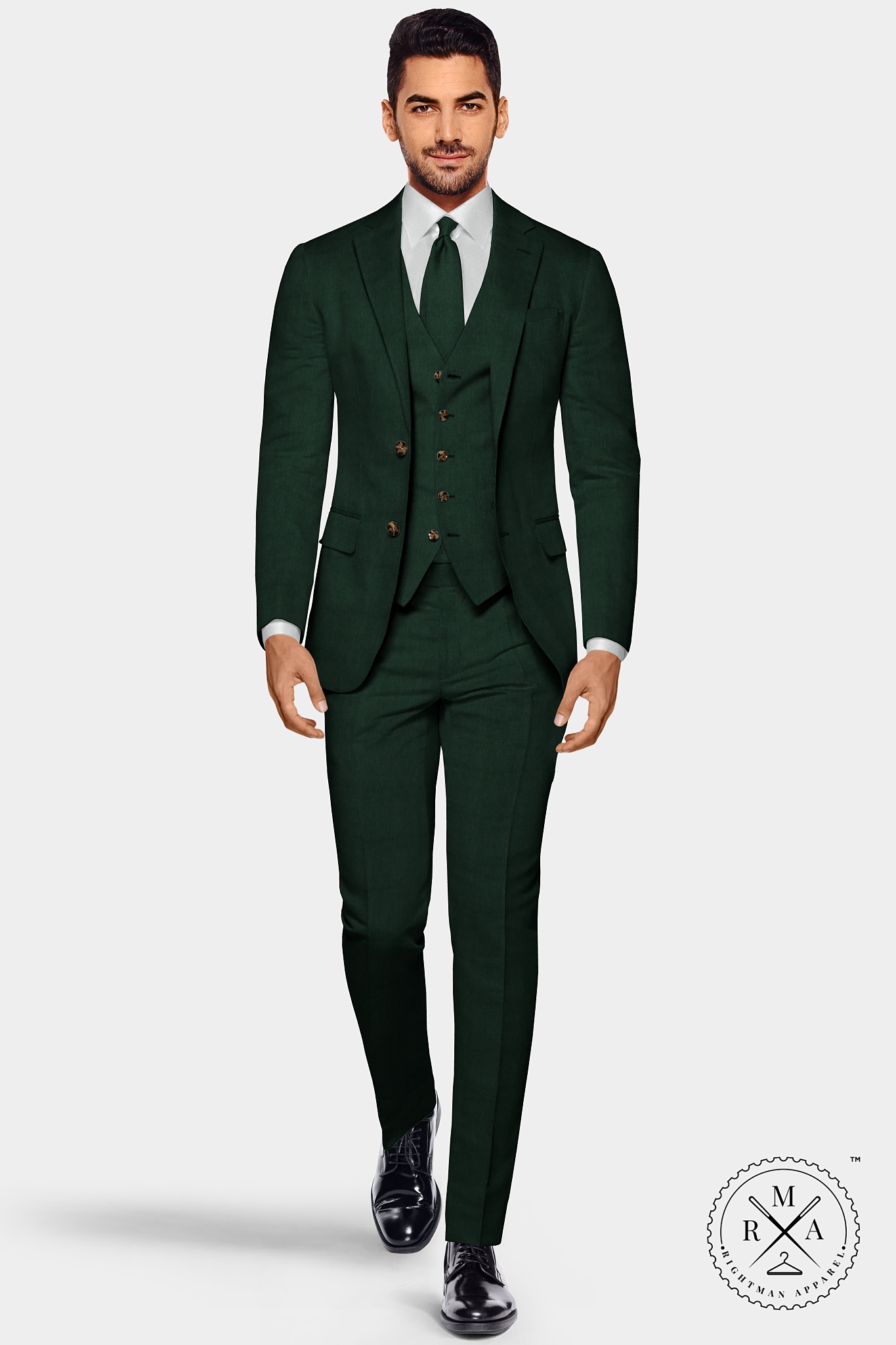 Green Three Piece Suit SU262